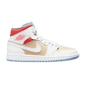 Jordan | Shoes | Air Jordan Mid Cz774 200 Tan White Blue New | Poshmark